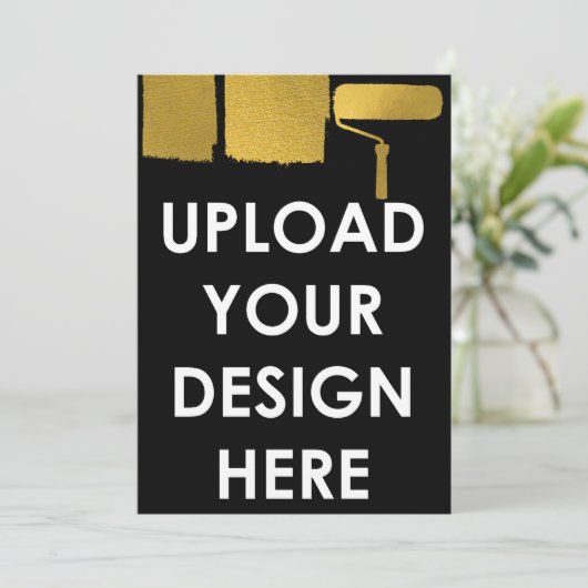 Upload aangepaste 5x7" blanco promotionele bedrijf kaart (Staand voorkant)