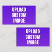 Upload Aangepaste Afbeelding - Voeg Je Eigen Toe O Contactkaartje (Voorkant / Achterkant)