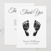 Upload Aangepaste Baby Footprint om je kaart te be (Voorkant / Achterkant)