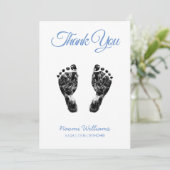 Upload Aangepaste Baby Footprint om je kaart te be (Staand voorkant)