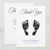 Upload Aangepaste Baby Footprint om je kaart te be (Voorkant / Achterkant)