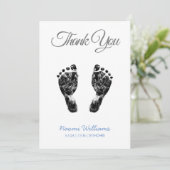 Upload Aangepaste Baby Footprint om je kaart te be (Staand voorkant)