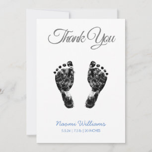 Upload Aangepaste Baby Footprint om je kaart te be