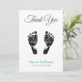 Upload Aangepaste Baby Footprint om je kaart te be (Staand voorkant)