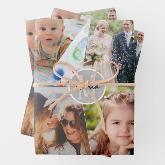 Upload aangepaste foto inpakpapier vel (In situ)