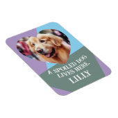 Upload Aangepaste Hart Pet Foto & Naam Gift Keepsa Magneet (Rechterzijde)