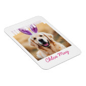 Upload aangepaste Pet Photo Naam Ik hou van mijn h Magneet (Rechterzijde)