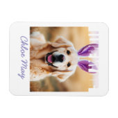Upload aangepaste Pet Photo Naam Ik hou van mijn h Magneet (Horizontaal)