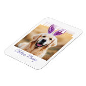 Upload aangepaste Pet Photo Naam Ik hou van mijn h Magneet (Linkerzijde)