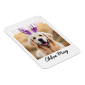 Upload aangepaste Pet Photo Naam Ik hou van mijn h Magneet (Rechterzijde)