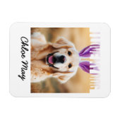Upload aangepaste Pet Photo Naam Ik hou van mijn h Magneet (Horizontaal)