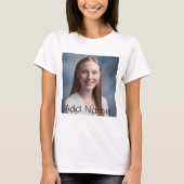 Upload afbeelding Aangepaste foto en naam geperson T-shirt (Voorkant)