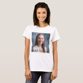 Upload afbeelding Aangepaste foto en naam geperson T-shirt (Voorkant volledig)