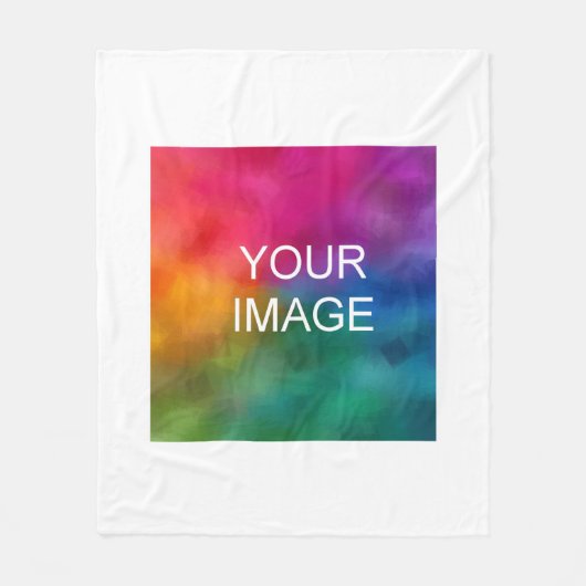 Upload Afbeelding Afbeelding foto of Logo Eenvoudi Fleece Deken (Voorkant)