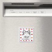 Upload Afbeelding Cartoon Hearts Gepersonaliseerde Magneet (Insitu (Vaatwasser))
