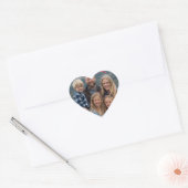 upload afbeelding Custom Photo Happy Valentine's D Hart Sticker (Envelop)