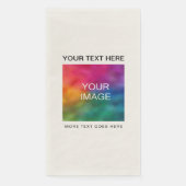 Upload Afbeelding foto Afbeelding of Logo hier tek Servet (Voorkant)