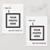 Upload Afbeelding Foto & Tekst toevoegen – Eenvoud Plaatskaartje (Voorkant / Achterkant)