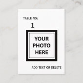 Upload Afbeelding Foto & Tekst toevoegen – Eenvoud Plaatskaartje (Voorkant)