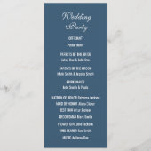 Upload Afbeelding Foto & Tekst toevoegen – Huwelij Programmakaart (Achterkant)