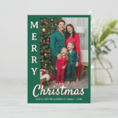 Upload Afbeelding Gepersonaliseerde Foto & tekst K Feestdagenkaart (Staand voorkant)