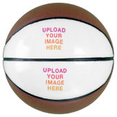 Upload Afbeelding Logo Blank Wit Basketbal (Voorkant)