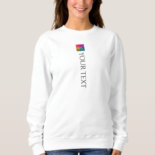 Upload Afbeelding Of Logo Dames Modern Elegant Tre Trui (Voorkant)