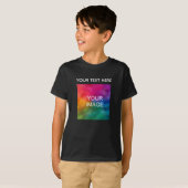 Upload Afbeelding Voeg tekst toe Sjabloon Boys Kin T-shirt (Voorkant volledig)
