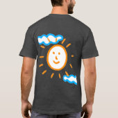 Upload Art Drawing Draai Kinder Kunstwerk naar Gri T-shirt (Achterkant)