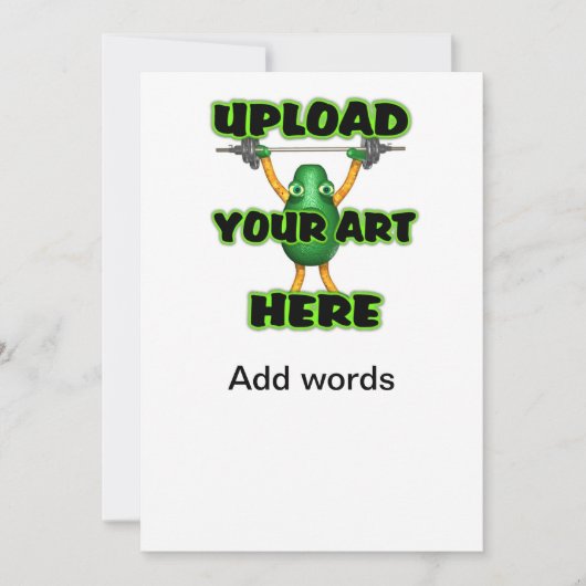 Upload art naar uitnodiging 4x8 in (Voorkant)