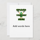 Upload art naar uitnodiging 4x8 in (Achterkant)
