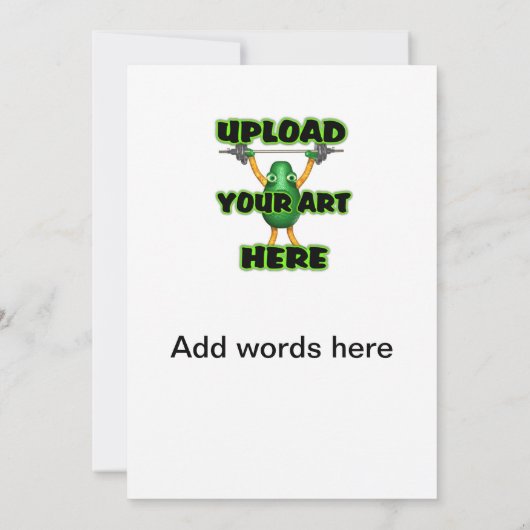 Upload art naar uitnodiging 4x8 in (Achterkant)