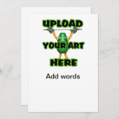 Upload art naar uitnodiging 4x8 in (Voorkant / Achterkant)