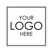 Upload Bedrijf Logo Custom Business Branding Wood Rubberstempel (Afrduk)