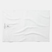 Upload Bedrijf Logo Tekst Sjabloon Theedoek (Horizontaal)