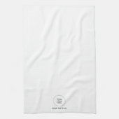  Upload Bedrijf Logo Tekst Sjabloon Theedoek (Verticaal)