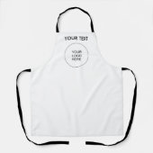 Upload Bedrijf Logo Voeg tekst Sjabloon toe Schort (Voorkant)