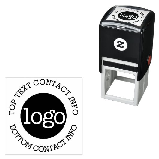 Upload Bedrijfs Logo met de Informatie van het Con Zelfinktende Stempel (In situ)