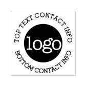 Upload Bedrijfs Logo met de Informatie van het Con Zelfinktende Stempel (Design)