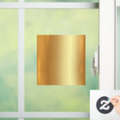 Upload Bedrijfslogo Aangepaste QR-code Tekst Goud  Raamsticker (Huis)