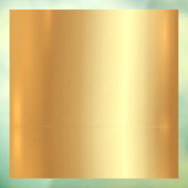 Upload Bedrijfslogo Aangepaste QR-code Tekst Goud  Raamsticker (Vel 3)