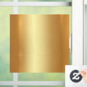 Upload Bedrijfslogo QR-code Tekst Goud Blank Aange Raamsticker (Huis)