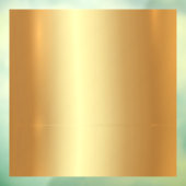 Upload Bedrijfslogo QR-code Tekst Goud Blank Aange Raamsticker (Vel 3)