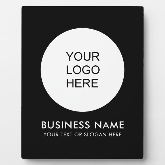 Upload Business Company Logo hier Creëer uw eigen Fotoplaat (Voorkant)