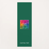 Upload Business Logo Custom Text Name Template Yogamat (Voorkant)
