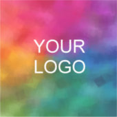 Upload Business Logo hier aangepaste Sjabloon Sticker (Voorkant)