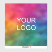 Upload Business Logo hier aangepaste Sjabloon Sticker (Vel)