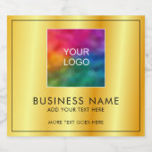 Upload Business Logo Hier Modern Elegant Eenvoudig Bier Etiket (Enkel label)