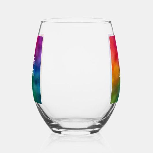 Upload Business Logo hier moderne aangepaste Sjabl Wijnglas Zonder Voet (Rechts)