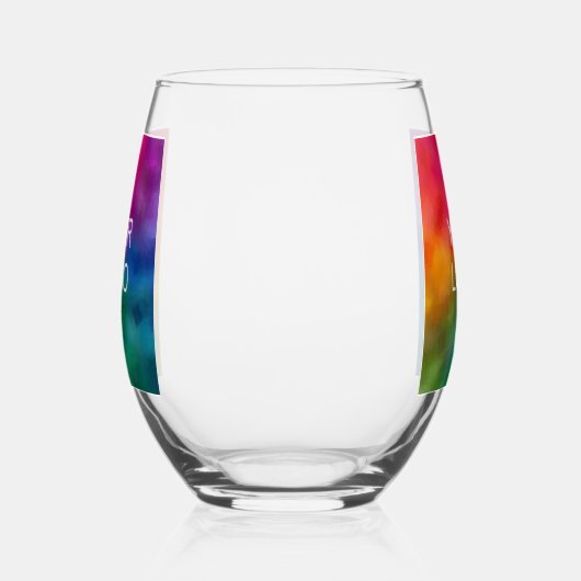 Upload Business Logo hier moderne aangepaste Sjabl Wijnglas Zonder Voet (Links)